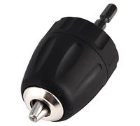 Adaptador de Portabrocas 3/8-24unf 0.8-10MM Clip de Portabrocas sin Llave con Adaptador de Vástago Hexagonal de 1/4 '' Herramienta de Conversión