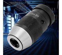 Adaptador de Portabrocas, Acero Al Carbono, Autoapriete, Portabrocas de Torno sin Llave, Portabrocas de Torno B16, Adaptador de Broca Central Viva para Taladradoras CNC o Husillo