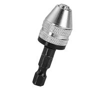 Adaptador de portabrocas, convertidor de conexión rápida sin llave con vástago hexagonal de 1/4 de pulgada para destornillador de impacto, portabrocas pequeño con rango de (E01334)