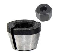 Adaptador de portabrocas de 6 mm, 6,35 mm, 8 mm, con máquina de grabado de tuerca, fresadora eléctrica, broca alta, acero Hss, juego de herramientas de jardín