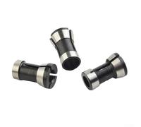 Adaptador de portabrocas de acero al carbono M15 para máquinas eléctricas de corte y grabado, se adapta a ejes de 6 mm/6,35 mm/8 mm, paquete de 2 (6 mm)