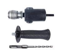 Adaptador de portabrocas de taladro de impacto, engranaje de herramienta de ajuste apretado resistente al desgaste, dispositivo de conversión con construcción robusta, accesorio de taladro eléctrico