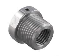 Adaptador de portabrocas de torno de madera de acero inoxidable/1 "x8 TPI a 1-1/2 "x8 TPI convertidor de rosca de husillo/para cabezal de torneado de madera/incluye tornillo de juego y llave planas