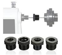 Adaptador de portabrocas for torno for carpintería, acero negro M33x3.5/M18x2.5/1-8TPI/ 3/4''x16 Adaptador de rosca for portabrocas for torno for carpintería for portabrocas for carpintería, torno for