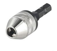 Adaptador de portabrocas sin llave de cambio rápido, uso en automóviles, garajes, almacenes y más, construcción de aleación de aluminio (0.3-6.5 mm)