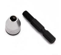 Adaptador de portabrocas sin llave, vástago hexagonal de 1/4 pulgadas, herramienta de cambio rápido para convertir controladores para brocas de 0,3 a 3,6 mm de rango de sujeción
