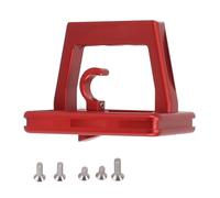 Adaptador de Portaequipajes Delantero para Bicicleta Plegable, Bloque de Aluminio con 3 Agujeros, Rojo - Alta Resistencia, Diseño Universal, Fácil Instalación (Día)
