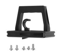 Adaptador de Portaequipajes Delantero para Bicicleta Plegable, Bloque de Aluminio con 3 Agujeros, Rojo - Alta Resistencia, Diseño Universal, Fácil Instalación (Negro)
