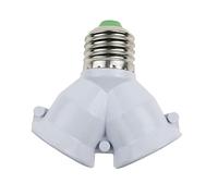 adaptador de portalámparas 100 portalámparas E27 en forma de Y a 2 E27, convertidor de casquillo de bombilla de maíz, divisor 2E27