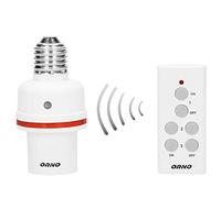 Adaptador de portalámparas E27 con mando a distancia