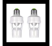 Adaptador de portalámparas E27 con Sensor de movimiento PIR AC100-240V convertidor de portalámparas LED Detector