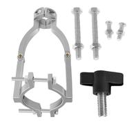Adaptador de prensa de taladro: soporte de broca de espiga de acero con guía de alineación de precisión, herramienta de mejora de la estabilidad de perforación vertical, configuración de carpintería d