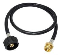 Adaptador de propano QCC Tubo de latón robusto para jardines domésticos y necesidades de propano (6 pies)