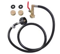 Adaptador de propanos de acero inoxidable de 4 pies para transferencia de propanos para botellas de 1 libra de recarga de tanques de 20 libras