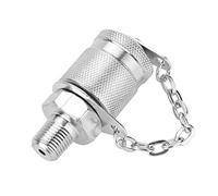 Adaptador de prueba hidráulica Acoplamiento de prueba de presión del hidráulico de acero al carbono duradero de alta presión para sistemas hidráulicos Lubricación Muestreo de (G1/8)