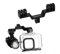 Adaptador de puente de doble montaje para cámara de bicicleta de aleación de aluminio con llave y pernos