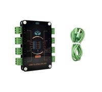 Adaptador de puerto convertidor RS485 tipo C USB a 8 canales con chip CH348 para protección de cortocircuito de canal independiente