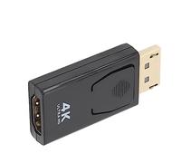 Adaptador de Puerto de Pantalla a HDMI 4K a 60 Hz, Convertidor de Adaptador HDML para Monitor de PC HDTV [Chapado en Oro 4K] [Macho a Hembra] [DP Unidireccional a HDMI]