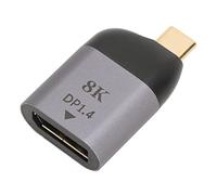 Adaptador de Puerto de Pantalla USB C, Funda de Aluminio Compacta y Duradera, 8K 60Hz, Multistreaming para Usuarios de Ordenadores Windows, Adecuado para Transmisión de Vídeo y Audio