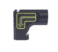 Adaptador de puerto de polvo para sierra de mesa, colección de chips de flujo de aire de alta on borde a presión, plástico resistente al desgaste para un espacio de trabajo más limpio