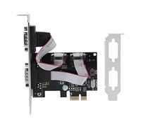 Adaptador de Puerto Serie,Tarjeta Convertidora PCI-E de Canal Dúplex Plug Play,Tarjeta Adaptadora RS232 de Transmisión de Datos de Alta Velocidad,para Transferencia de Datos de