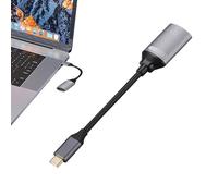 Adaptador de Puerto Tipo C con HD, Adaptador Tipo C a HD - Adaptador HD de Alta Velocidad con el Mismo Cable de Pantalla - Plug and, admite resolución 4K, Compatible con TV/Monitor/proyector