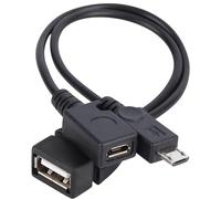 Adaptador de puerto USB para TV xStream, cable micro OTG con alimentación, compatible con dispositivos de transmisión, dispositivos multimedia, teclado Rii y Logitech, Nintendo Switch, SNES, NES