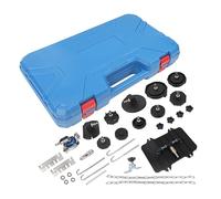 Adaptador de purga de frenos Kit de purga de cilindro maestro de frenos de 12 piezas con conector rápido japonés Kit de purga de frenos Compatible con la mayoría de los kits de purga de frenos