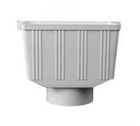 Adaptador de PVC desviador de canalón para control de flujo de agua de lluvia entre bajante y recolección o camino de drenaje (110 mm)