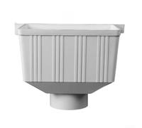 Adaptador de PVC desviador de canalón para control de flujo de agua de lluvia entre bajante y recolección o camino de drenaje (75 mm)