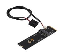 Adaptador de ranura para llave M.2 E inal?mbrica a Bluetooth Wifi M para tarjeta AX200 9260 Bcm94352Z Puerto NVMe PCI Express SSD