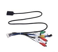 Adaptador de ranura para tarjeta Sims, cable de vídeo de radio estéreo para radio multimedia GPS 4G 20pin conector de cable para coches de 12 V