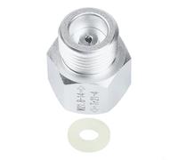 Adaptador de recambio de cilindro de aluminio TR 21x4 a W21.8x1/14 para botellas SodaStream, convertidor de gas con aguja ajustable y sellos para acuario