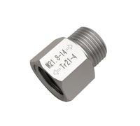 Adaptador de recambio de cilindro de CO2 de aluminio T21-4 a W21.8-14 para SodaStream, compatible con cilindros Seltzer estándar de 425 g/60 L, diseño de sellado sin fugas