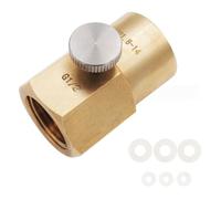 Adaptador de recambio de cilindro de conexión rápida para cerveza casera, regulador de barril G1/2 a W21.8-14 CO2 adaptador de agua de soda, convertidor a prueba de fugas para cerveza casera