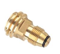 Adaptador de recambio de cilindro de gas propano de latón para electrodomésticos de camping al aire libre