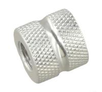 Adaptador de recambio de gas de aluminio para exteriores para estufas de butano compatible con diseños de recipientes de tornillo roscado LGC