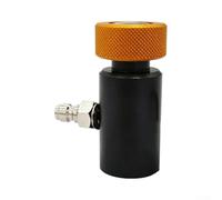 Adaptador de recambio de rosca de 11 mm con conector macho de desconexión rápida de 8 mm, filtro incorporado de acero inoxidable, ligero, negro, 56 mm
