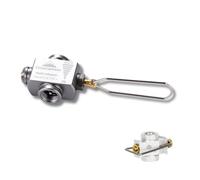 Adaptador de recarga de cartuchos de gas, adaptador de recarga de gas butano, adaptador de válvula de rosca butano, adaptador de hornillo de camping, adaptador de recarga de gas para exteriores, bidón