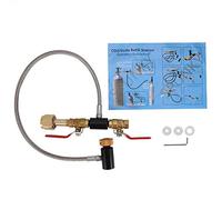 Adaptador de recarga de cilindro de CO2 G1/2 con manguera para llenar el adaptador directo de Tank Soda Maker(Without pressure gauge 24 inches)