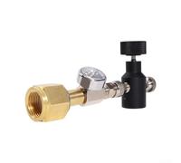 Adaptador de recarga de cilindro para agua de soda con rosca W21 8 14 y conector de desconexión rápida adecuado para aplicaciones de estación de llenado de agua con gas
