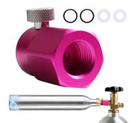 Adaptador de recarga de CO2 compatible con SodaStream Duo, Crystal 3.0, Gaia, Art, Terra, E-Duo Quick Connect CO2, cilindro compacto de CO2, adaptador para conexión W21.8-14 botella, adaptador de