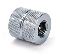 Adaptador de recarga de gas de camping para estufas de butano, conector de aluminio ligero para recipientes tipo tornillo
