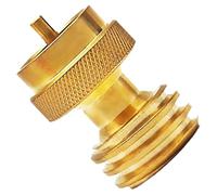 Adaptador de Recarga de propano - Adaptador de reabastecimiento de latón de una, Conector de Parrilla compacta portátil, Válvula de Transferencia de Combustible Duradero, Kit de reabastecimiento