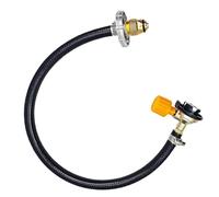 Adaptador de recarga de propano: cartucho de gas con válvula de control de encendido/apagado, manguera de conexión con válvula de control de encendido y apagado | Extensión de conector de alta presión
