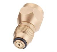 Adaptador de recarga de propano de latón para cilindros de 1 libra | Construcción de latón macizo, recarga en 1 minuto, diseño reutilizable, se adapta a tanques de 0,5 kg