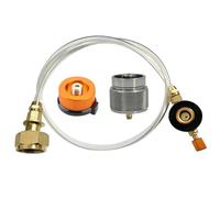 Adaptador de recarga de recipiente de combustible 3 unids/set adaptador de recarga de propano isobutano butano estufa de Camping portátil accesorios de Camping
