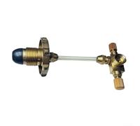 Adaptador de recarga de recipiente de gas de latón, conector compacto de combustible para estufa de camping con válvula inflable, accesorio de cilindro de gas portátil para senderismo al aire libre y