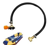 Adaptador de recarga de recipiente, herramienta de transferencia de gas, conector de cilindro para cocinar al aire libre, accesorio de metal con agarre seguro, equipo de camping, adaptador de energía