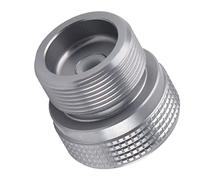 Adaptador de recipiente de gas para camping, válvula convertidora, aleación de aluminio de alta calidad, recipiente plano duradero a adaptador de tanque de gas MAPP de 1 litro